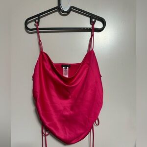 Dynamite Satin Side Tie Tank Top